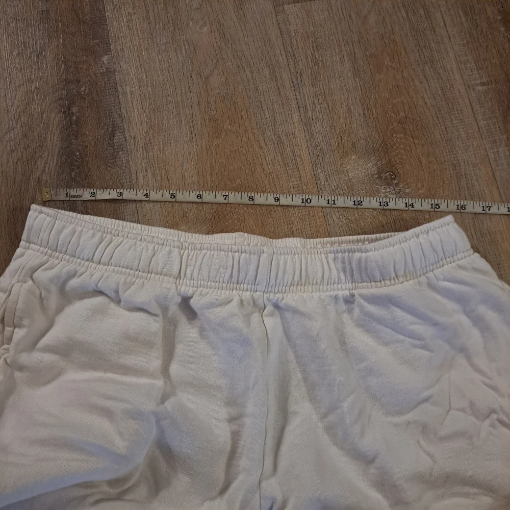 Cory Vines Open-bottom Sweatpants White/Off-White 100% Cotton Men's Size Large